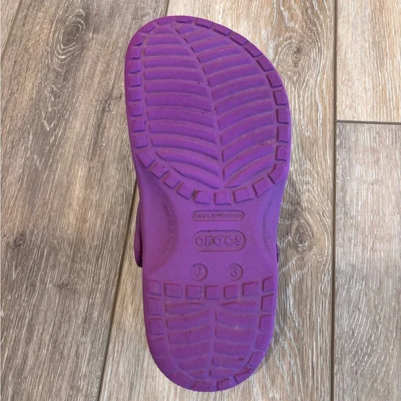Kids J3 Purple Crocs - Picture 5 of 5
